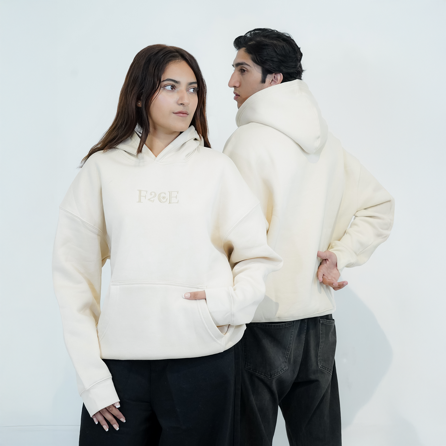 FACE TO FACE UNISEX HOODIE